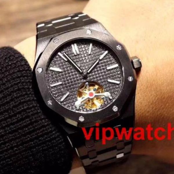 

new arrivals rose gold men designer watch automatic mechanical the flywheel royal sport watches wristwatches, Slivery;brown