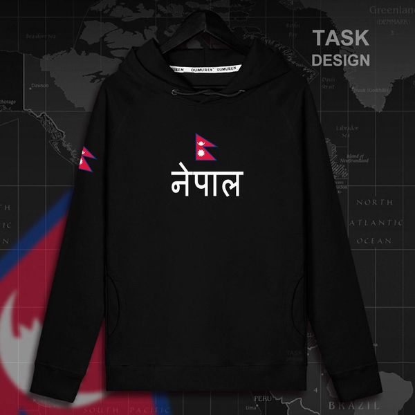 

nepal npl tracksuit sportswear sweatshirt nepali streetwear hoodie hoodies men np nepalese pullovers clothing mens new nation fl kusji, Black