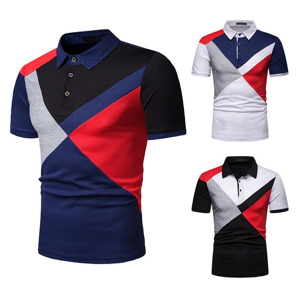 

2020 luxury fashion mens designer polo shirts men polo shirt t shirts man lapel short sleeve tshirt men's clothing d49, White;black