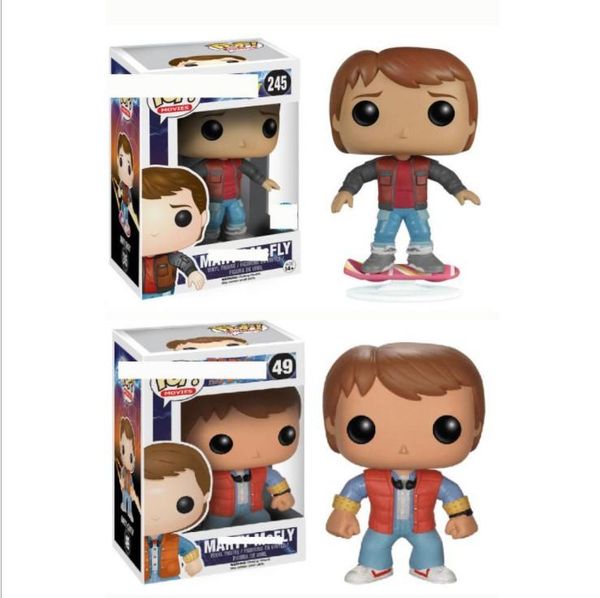 

cute funko pop back to the future marty action figures toy with box collectible model toys for kids gift toy