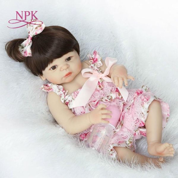 

bebes reborn куклы 57cm всего тела силиконовая кукла девочка reborn baby doll игрушка ванны реалистичного новорожденный принцессы виктория b