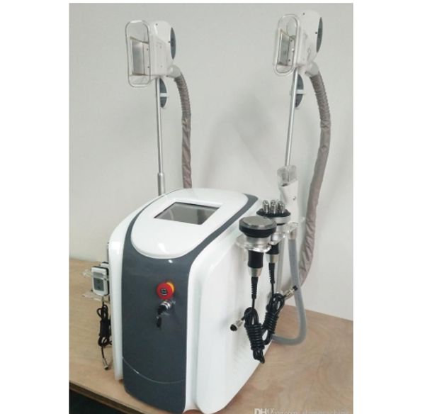 

super 6 in 1 fat reezing machine cryolipolysis waist slimming cryotherapy 40k cavitation rf machine fat reduction rf lipo laser ce, Black