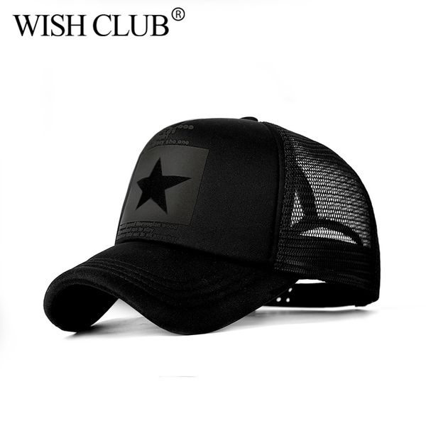 

wishclub brand retro men five-pointed star mesh caps baseball cap women bone breathable snapback cap outdoor gorras bone, Blue;gray