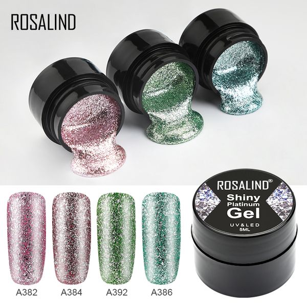 

rosalind gel nail polish set shiny platinum nails art for manicure poly gel lak uv colors base coat primer hybrid varnishes