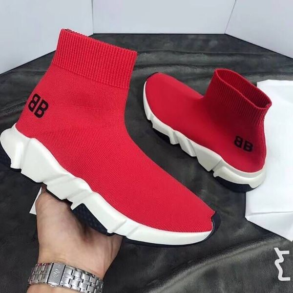 

luxury casual shoes designer men casual shoes women high knit sock shoes new colors 2019 fashion sneakers