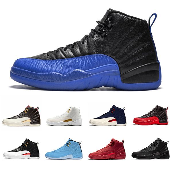 

cool game royal dark grey winterized 12 xii 12s mens basketball shoes gym red reverse taxi french blue wolf grey athletic sports sneakers