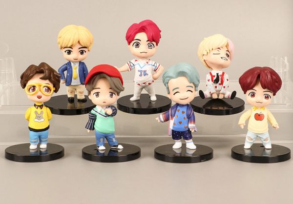 

7pcs/lot house of bts pop-up mini figure