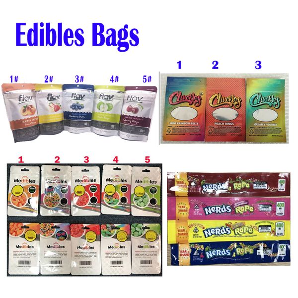 

flav 420 chuckles medibles nerds rope infused candy gummies packaging bag 710 edibles packaging mylar bag smell proof package for candy food