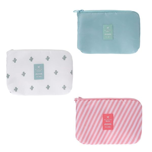 

thinkthendo women nylon waterproof makeup bag digital bag travel charger power cable digital accessories organizer