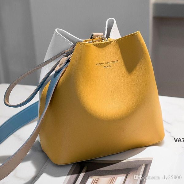 

bucket bag messenger bag 2019 new wild summer color casual shoulder bagva7