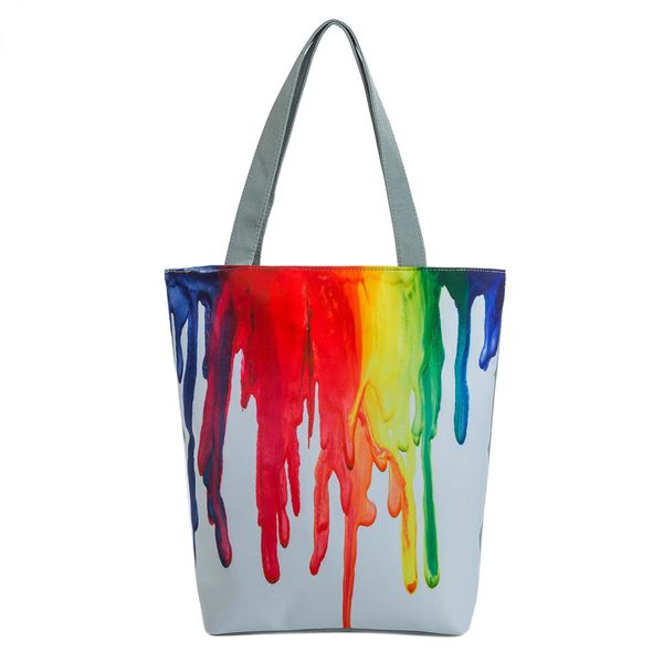 

2019 national wind zipper canvas tote casual beach bags women shopping bag handbags#t2