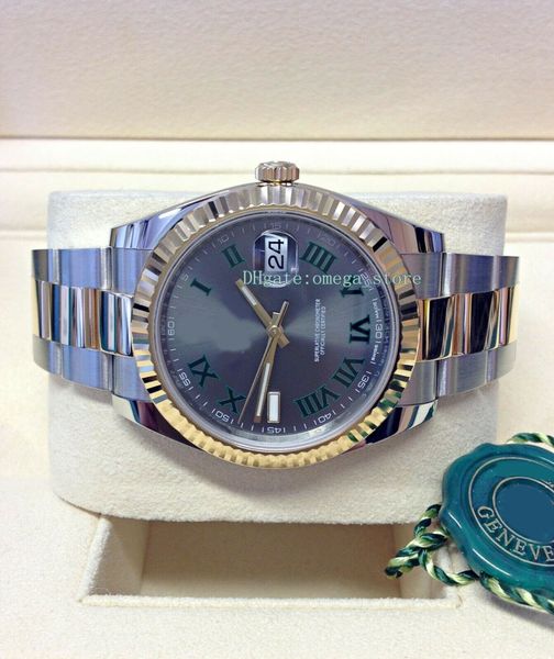 

Upgraded version Luxury High Quality Watch Date 41mm 126333 Bi/Colour Wimbledon Dial Automatic Eta .2813 Mechanical men watches