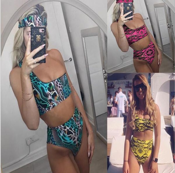 

ms. bikini split swimming suit single shoulder serpentine series