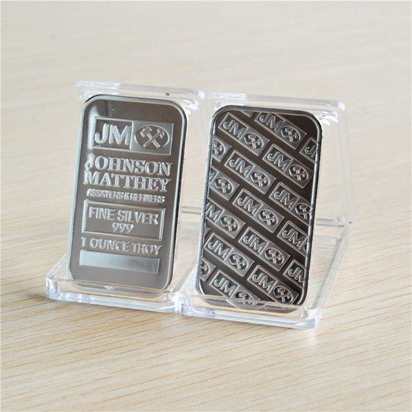 

бесплатная доставка dhl 50pcs / lot 1 унция джонсон матти серебряные слитки