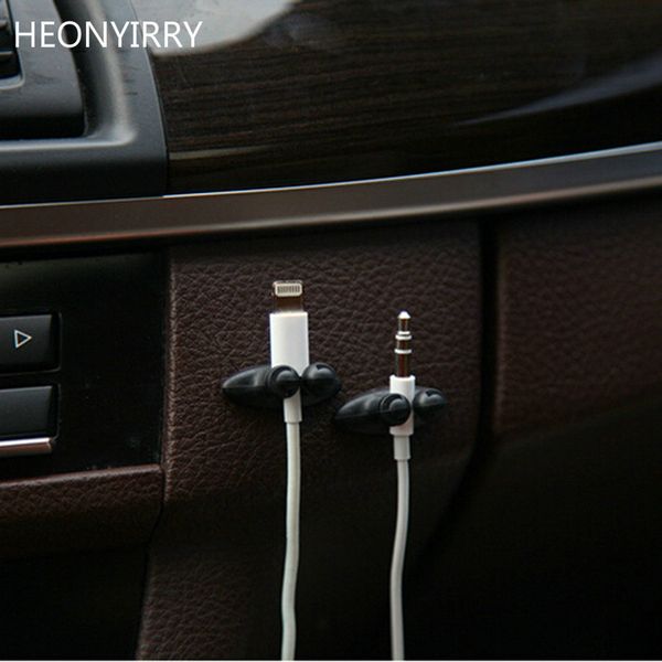 

8pcs/set car wire cable holder multifunctional tie clip fixer organizer car charger line clasp headphone cable clip
