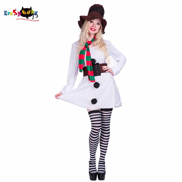 

women snow girl winter lady snowman costume white christmas cosplay dress party fancy dress female halloween costumes, Silver