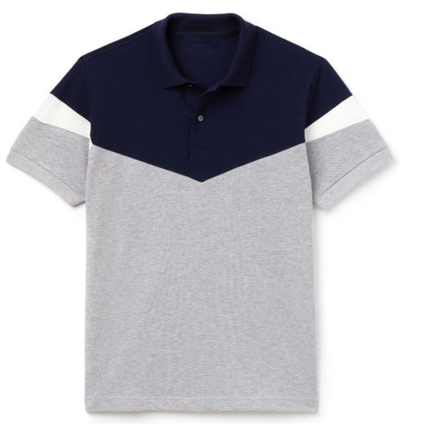 

crocodile mens designer polo shirts version fashion luxury france brand regular fit color block p72g2l, White;black