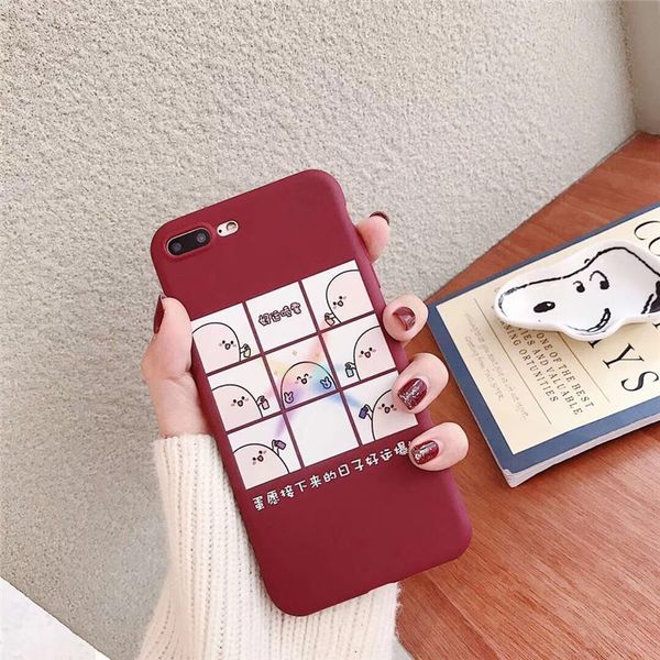

for iphone xs max x xr cell phone cases jiugongge cartoon pattern for iphone 7 8 6 plus matte tou soft phone case