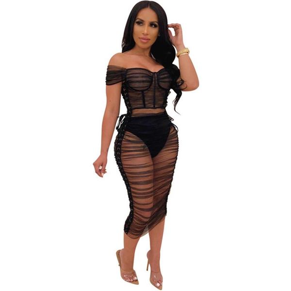 

черный sheer сетки sexy bodycon платья лета женщин узелок с плеча ruched платье элегантный ночной клуб birthday party dress, Black;gray