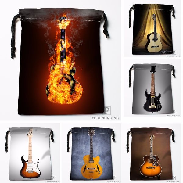 

custom electric guitar by arferman drawstring bags travel storage mini pouch swim hiking toy bag size 18x22cm#0412-04-236