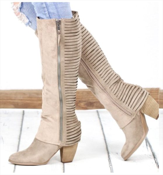 

heflashor winter women over the knee boots 2020 winter thigh high boots suede ladies black long booties block heels size 35-43