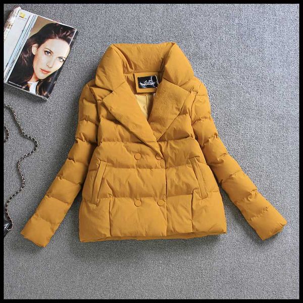 

coat short women winter parka puffer jacket korean autumn padded warm jackets coats parkas mujer 2020 0076 kj4450, Black