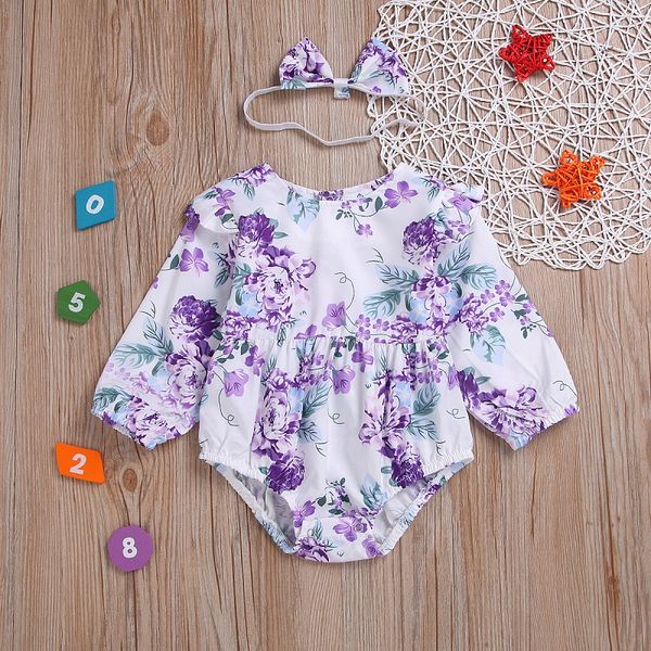 Girls Floral Romper