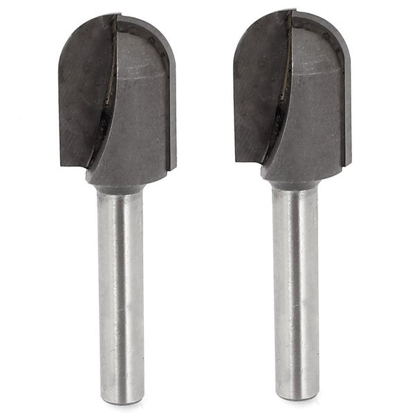

1/4inch x 5/8inch woodworking straight shank round nose router bit 2 pcs