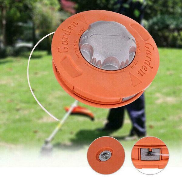 

2 lines cutter head aluminum nylon brush mower bump spool grass trimmer thread line string saw grass brush mower universal hot