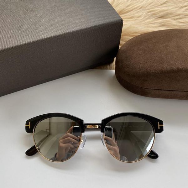 

2020 мода ft5963 мужской бровь круглого поляризованных солнцезащитных очков качество доска + металл для prescripiton стекла fullset упаковки