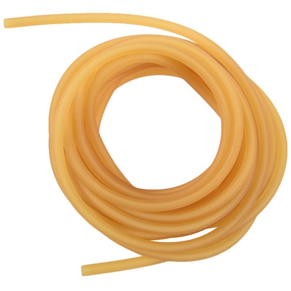 

natural latex rubber band tube elastic 2x5mm yellow size:5m