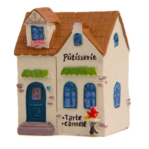 

miniature figurines for terrariums glass cake decoration - lovely villa house