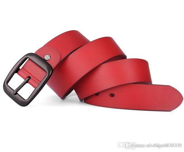 

2019 fashion brand belt new women and men fashion smooth buckle metal buckle belt female friends casual personality belt, Black;brown