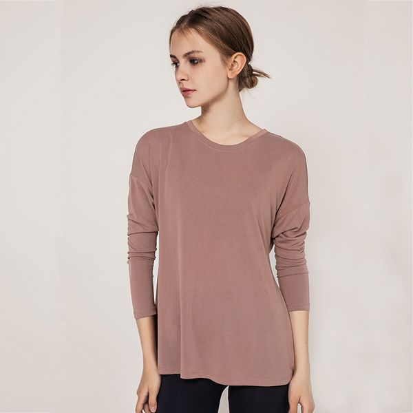 

sportswear running clothes backless yoga vest stretch gym long sleeve sports top, White;red