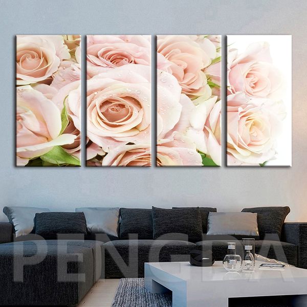 

canvas paintings home decorative cuadros modular prints art flower poster rose wall pictures brand new for living room framework