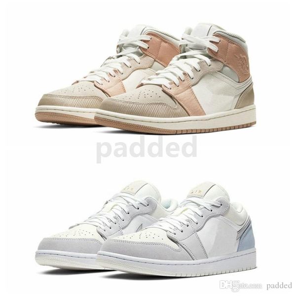 

2020 new 1 milan mid basketball shoes designer 1s paris low mens trainers women sports sneakers size 36-46, White;red