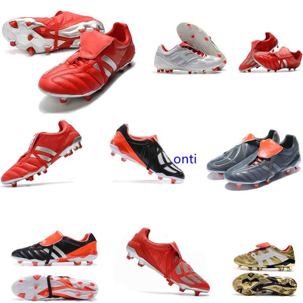 

2020 6th predator mania champagne fg soccer cleats for men mens football boots outdoor soccer shoes boot sneakers size 39-45, Black