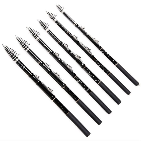 

1.8m/2.1m portable retractable fishing rods carbon hard bait casting spinning rod fishing tackle tools