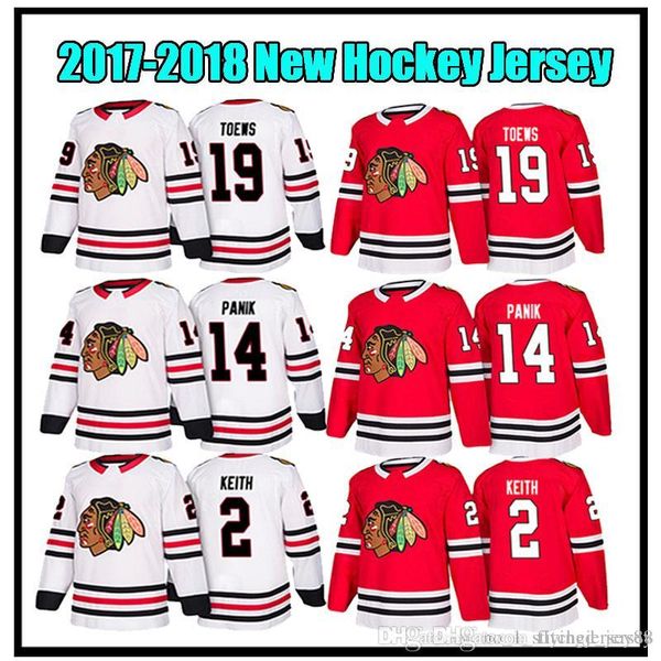 

2017-2018 New 2 Duncan Keith Jersey 14 Richard Panik 19 Jonathan Toews Jerseys Chicago Blackhawks Hockey Jersey