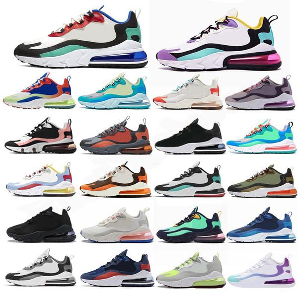 

react women men running shoes bauhaus optical hyper jade pink bright violet mens trainers athletic sports sneakers casual shoes, Black