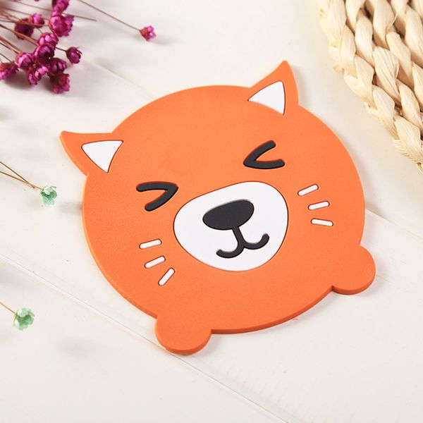 

placemat cute cartoon anti-slip placemat animals cup holder insulated mat lovely home decoration fashion gift