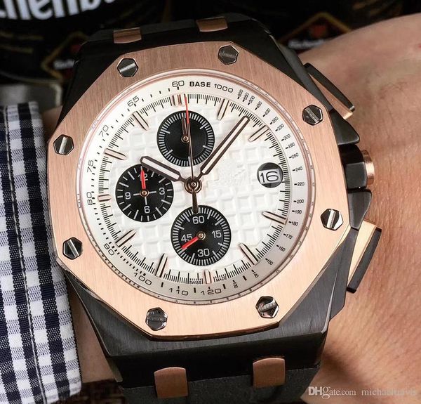 

Высокое качество часы мужские 44MM многофункциональный диск высокого качества Япо