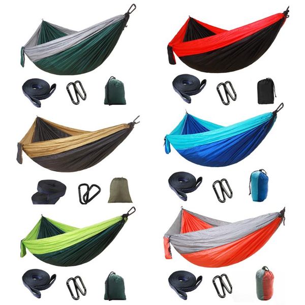 

outdoor backyard swing chair bed camping hanging hammock with buckle rope portable travel home garden accessories