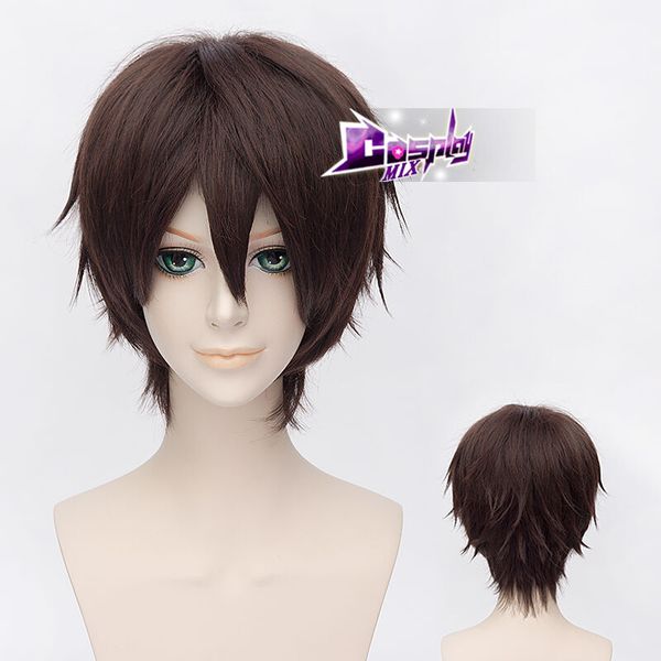 30 Cm Anime Dark Brown Short Hair For Hakuoki Heisuke Todo Anime Cosplay Wig New High Quality Fashion Picture Wig Cute Wigs Wigs And More From