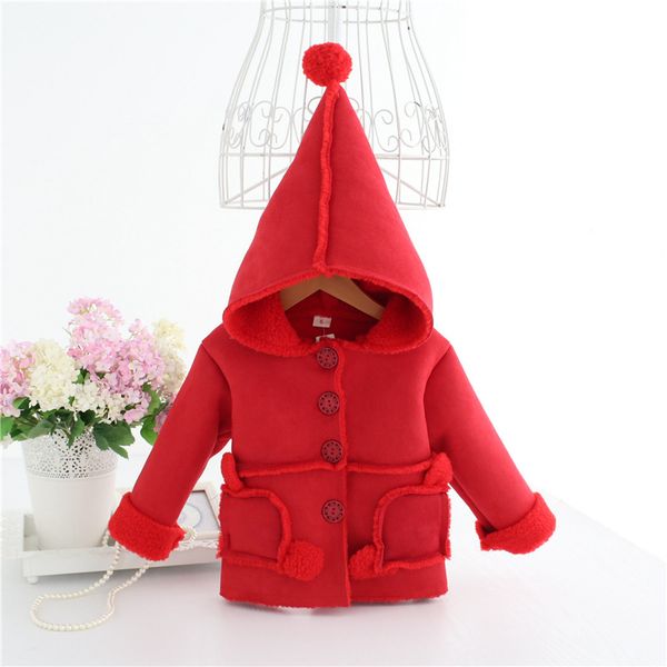 

brand childrenswear season winter new style girls suede cotton-padded jacket coat 1120, Blue;gray