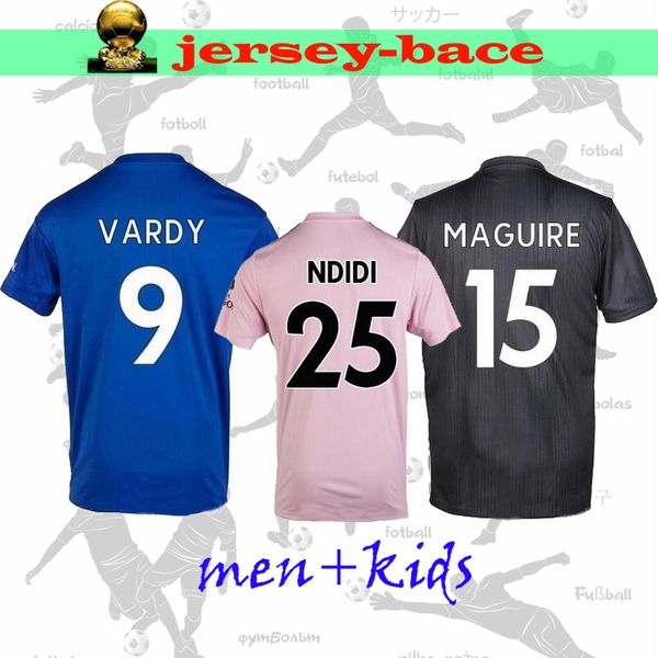 

new 19 20 soccer jersey leicester home away 3rd vardy maddison ndidi ayoze gray ricardo albrighton mendy kids men football shirt, Black;yellow