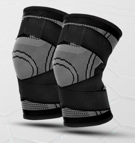 2019 KneePads Professionelle schützende Sport-Knieschützer, atmungsaktive Bandage-Kniestütze für Basketball, Tennis, Radfahren, Laufen, Fußball, Fußball