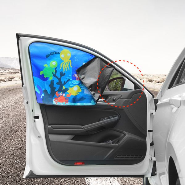 

universal car sun shade magnetic curtain cartoon children protector window sunshade cover curtain blinds cover sun shade