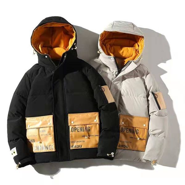 

mens designer down jackets luxury white duck down puffer jacket men winter thick parka coat plus size parkas black white hooded coats s-3xl