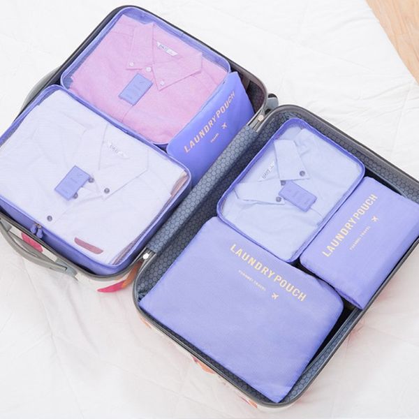 

luggage organizer polyester portable travel partition pouch storage bags home organization accessories supplies 2018 ship